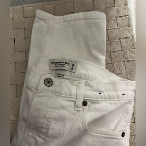 Abercrombie & Fitch Curve Love White Jeans